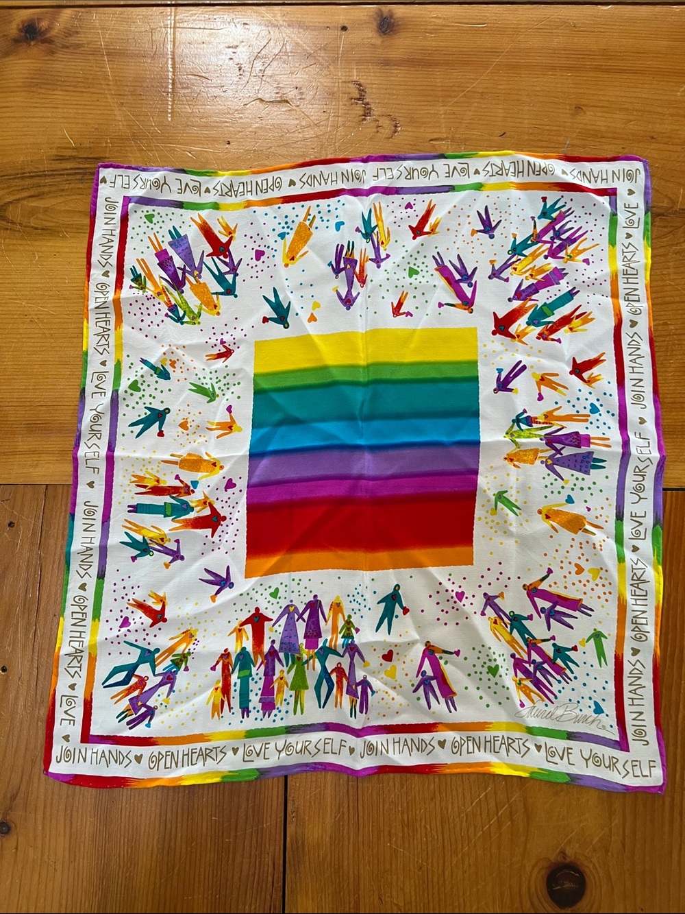 NWOT Laurel Burch silk Pride Scarf